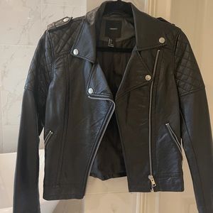 Forever 21 Moro Faux Leather Jacket - Small